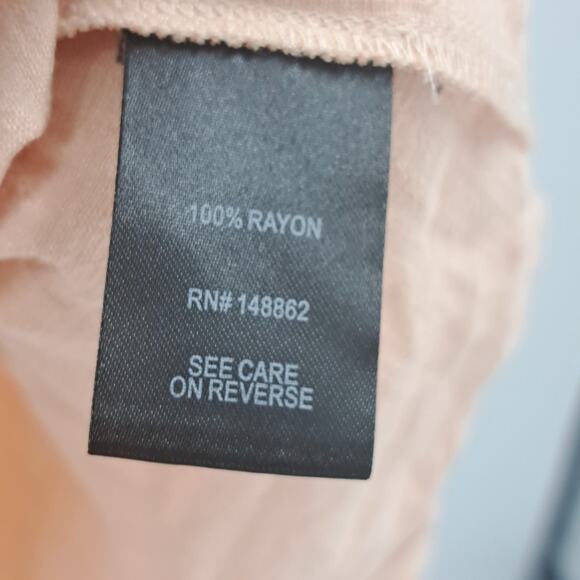 Torrid Shirt Plus 3X Linen Drop Shoulder Button Front Roll Tab Sleeve Pale Blush - Picture 9 of 10